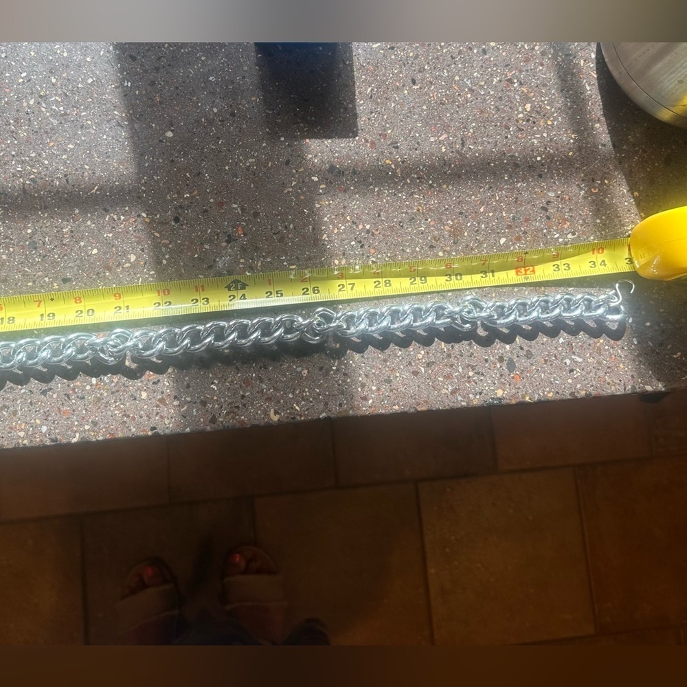 Vintage Heavy Link Silver tone necklace - Picture 4 of 4